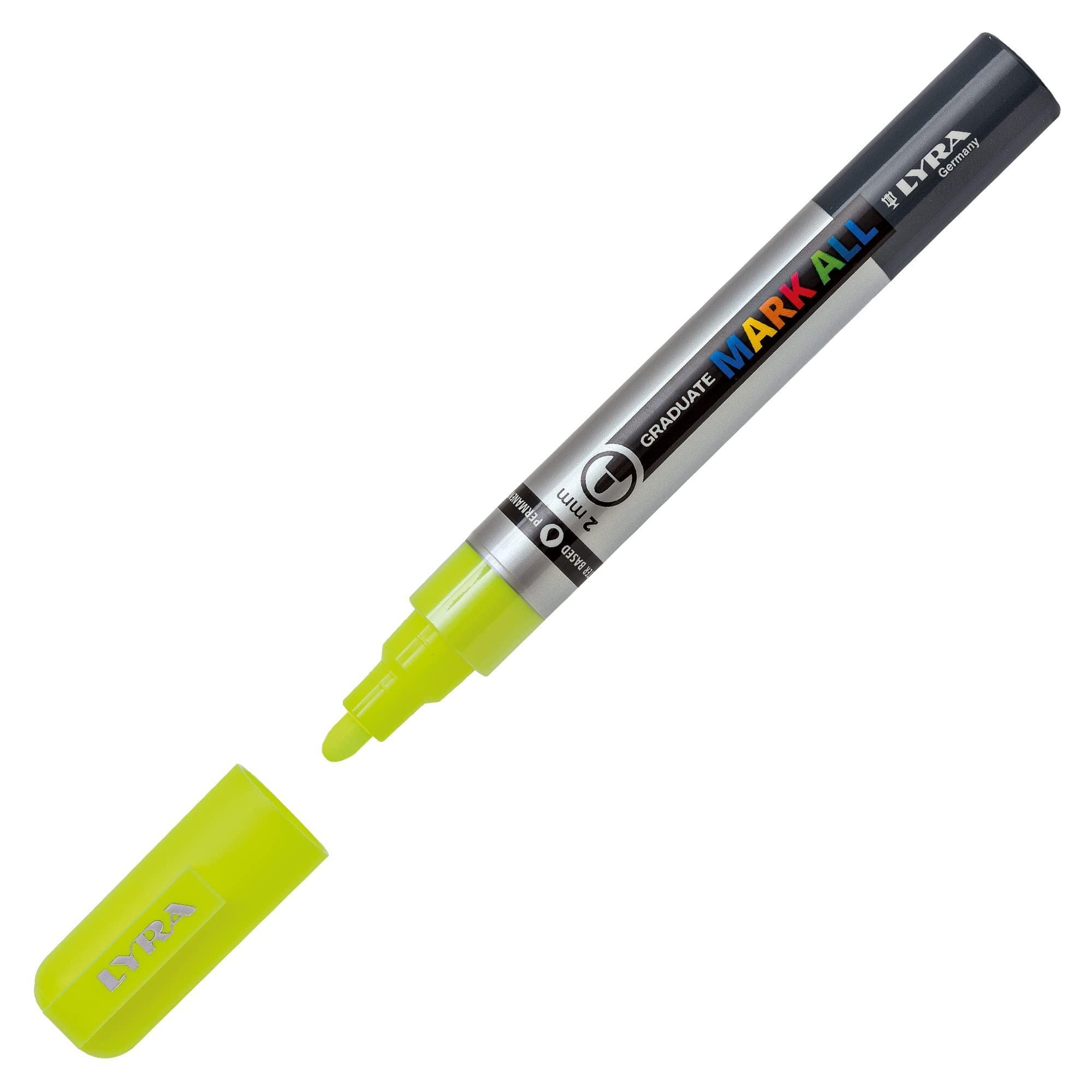 Marcatore Lyra mark all 2mm giallo fluo confezione da 6