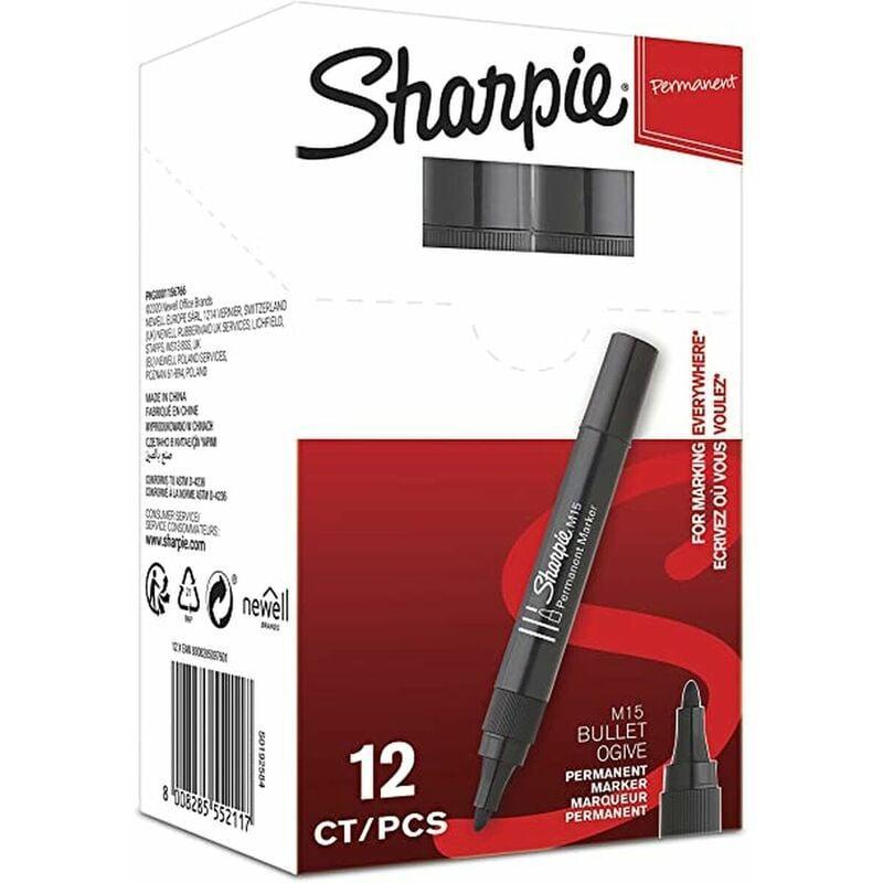 Marcatore Sharpie M15 nero confezione da 12