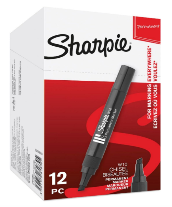 Marcatore Sharpie W10 nero confezione da 12