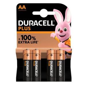 Batterie alcaline  plus aa blister da 4