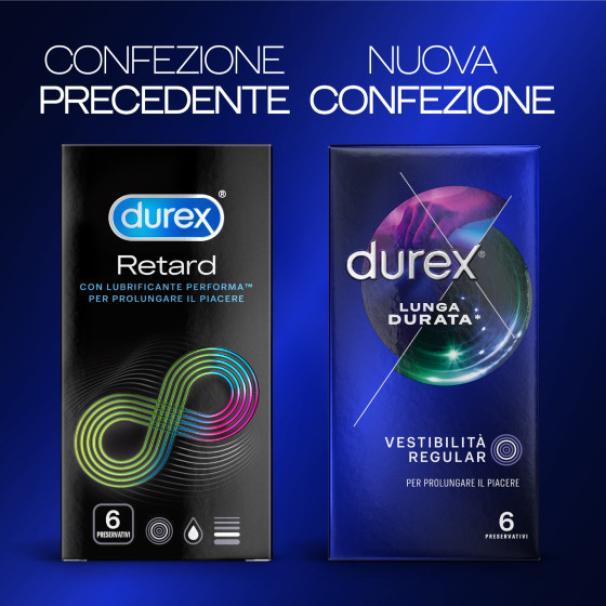 Preservativi Durex performa retard confezione da 6