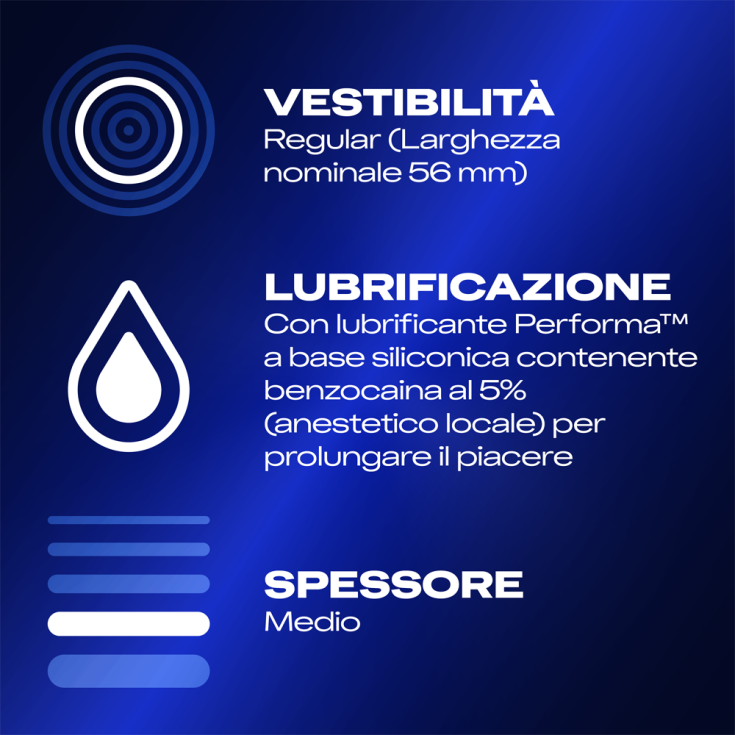 durex preservativi durex performa retard confezione da 6 - foto 4