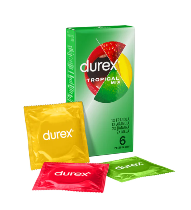 Preservativi Durex tropical mix easy on confezione da 6