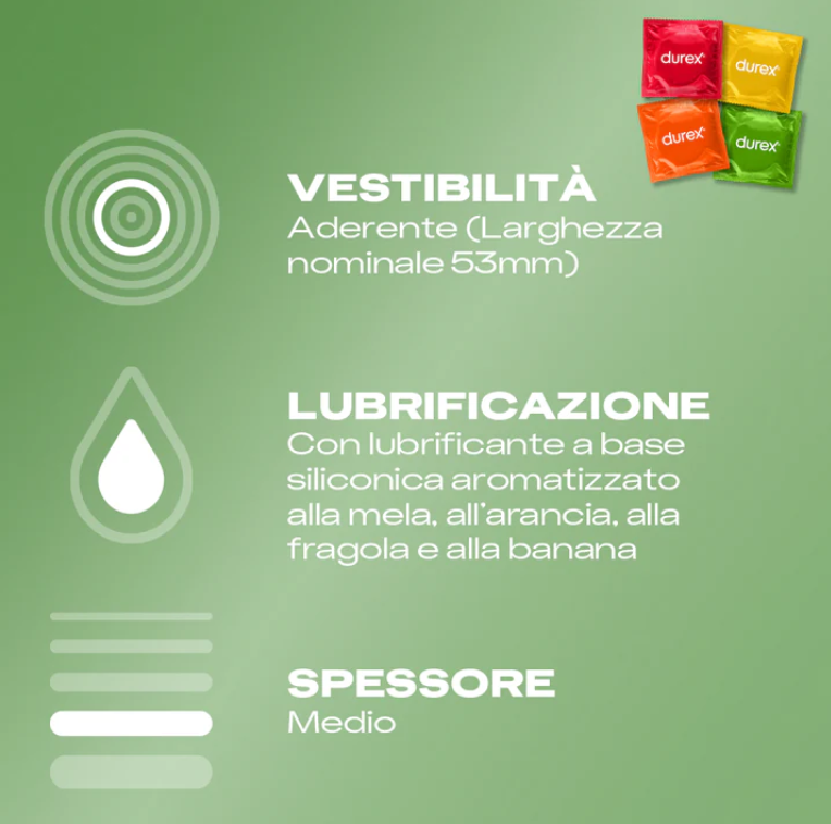 Preservativi Durex tropical mix easy on confezione da 6