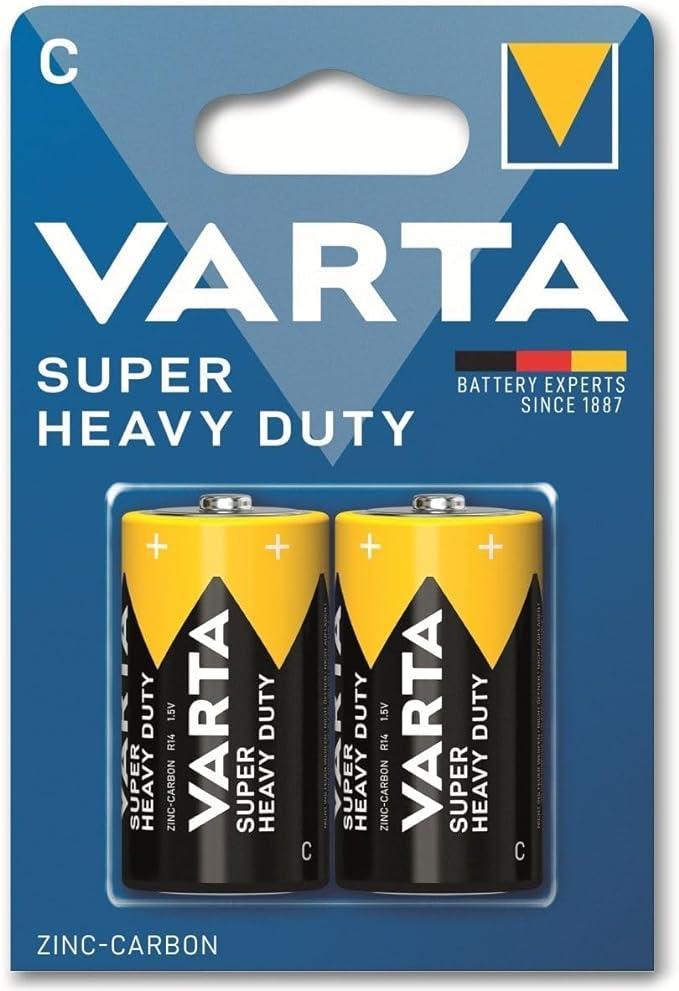 Batteria Varta Super Heavy Duty C blister da 2