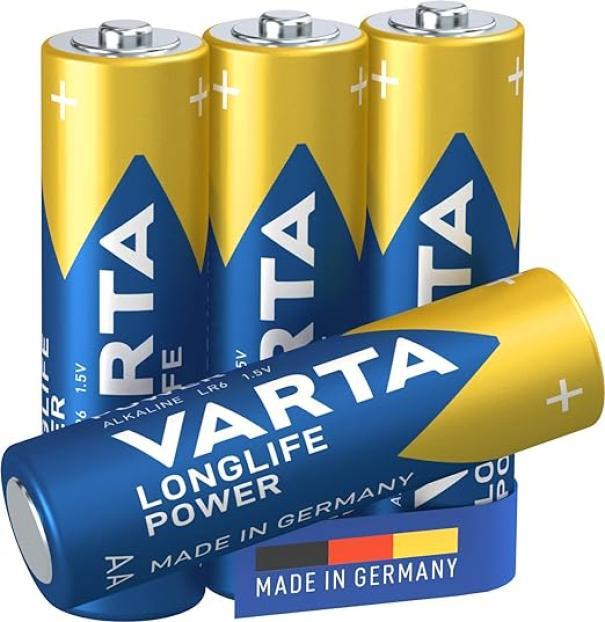 Batteria Varta Longlife power stilo AA blister da 4