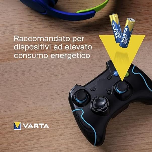 Batteria Varta Longlife power stilo AA blister da 4