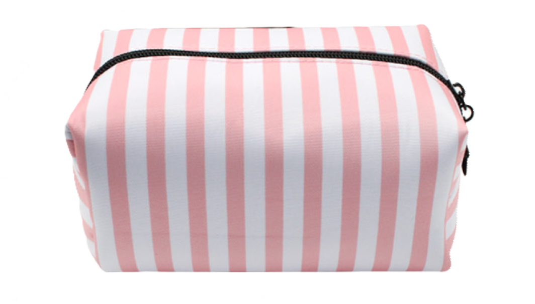 Set 4 Borsette da Viaggio Donna in PVC e Poliestere u2013 Beauty Case Capienti con Chiusura Zip, Fantasia Colorata, Inclusa Borsa Trasparente 26x20x9 cm + 3 Pochette 16x9 cm