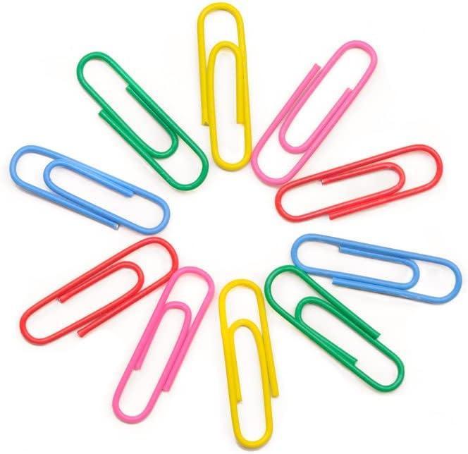 Graffette Sunlux medie in acciaio plastificato 33mm conf. da 70 pz. colori assortiti