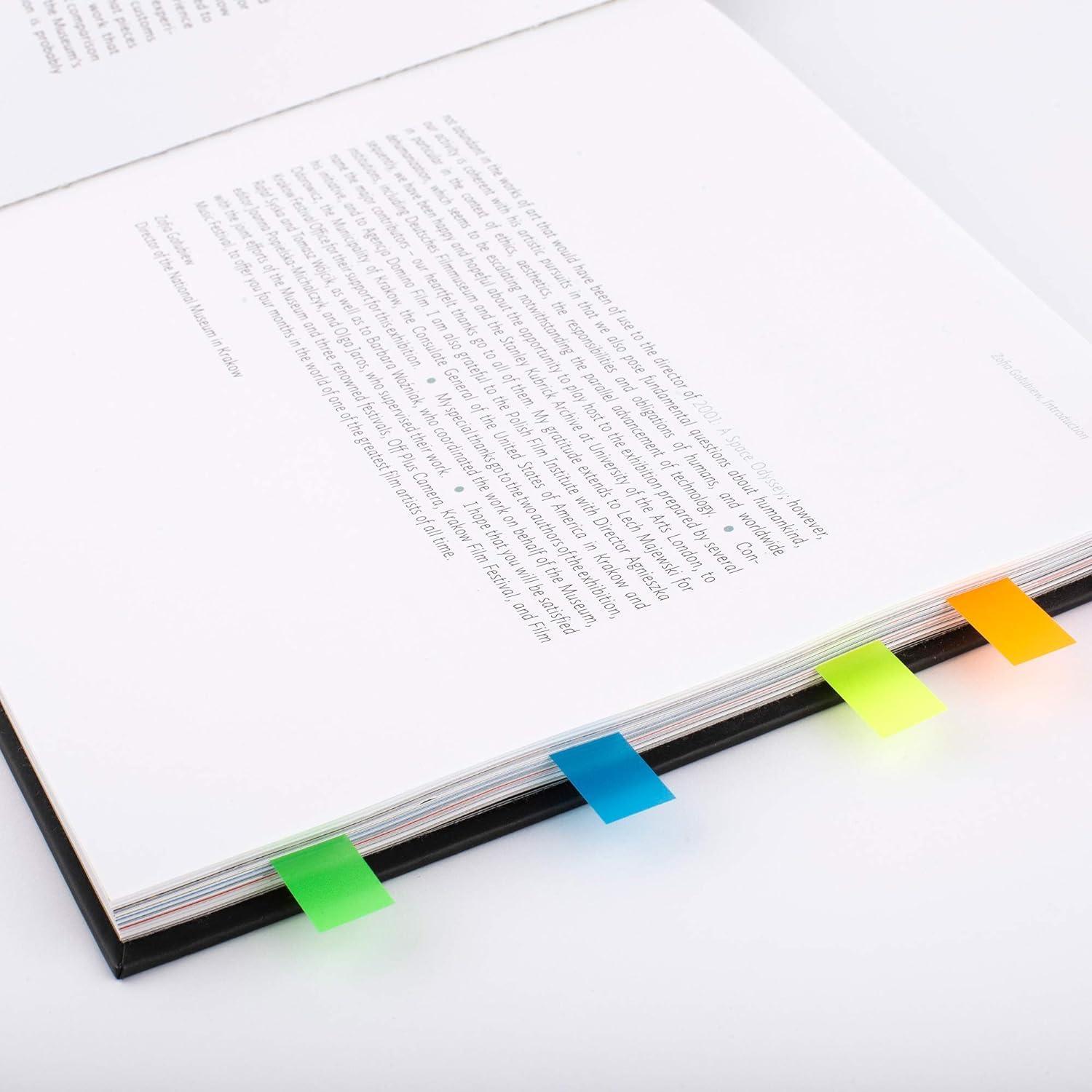Foglietti adesivi Sunlux segna pagina 4,5x1,2cm 100 fogli 5 colori