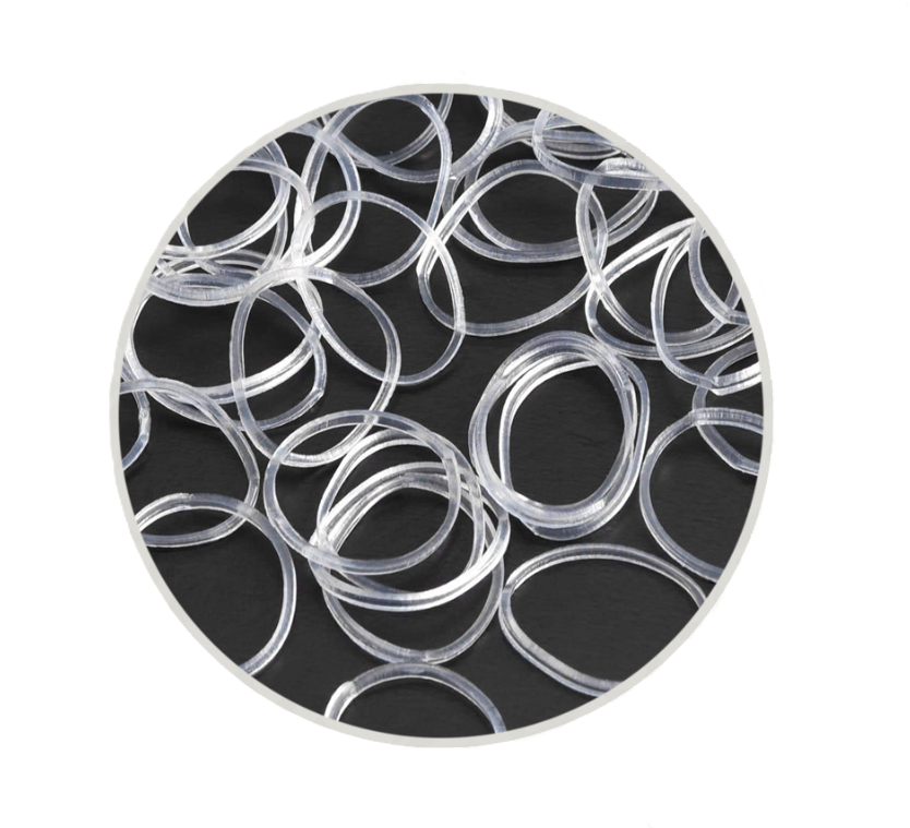 Elastici per capelli trasparenti Sunlux confezione da 200