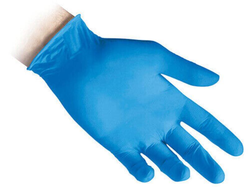 Guanti in nitrile Blu Reflexx N80 senza polvere no lattice taglia S da 100 pz