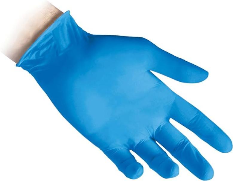 Guanti in nitrile Blu Reflexx N80 senza polvere no lattice taglia M da 100 pz