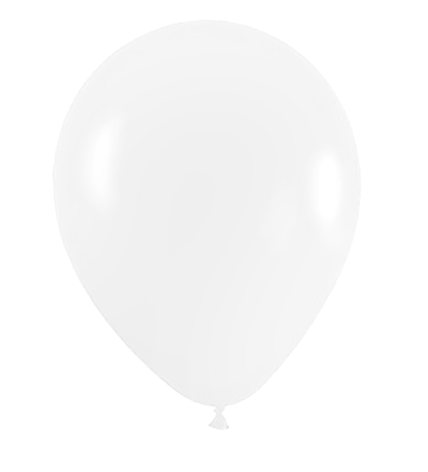 Palloncini colore bianco 10'' confezione da 12 pezzi