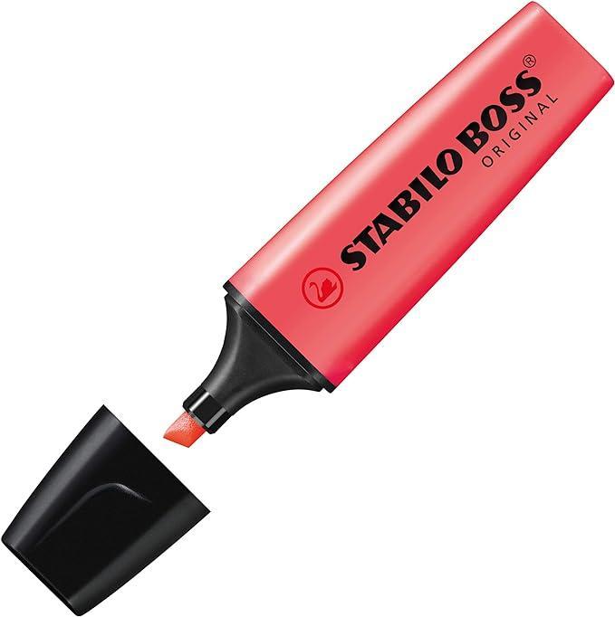 Evidenziatore Stabilo boss rosso