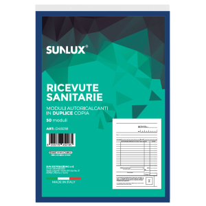 Blocco ricevute sanitarie 10pz. x 50 moduli  duplice copia