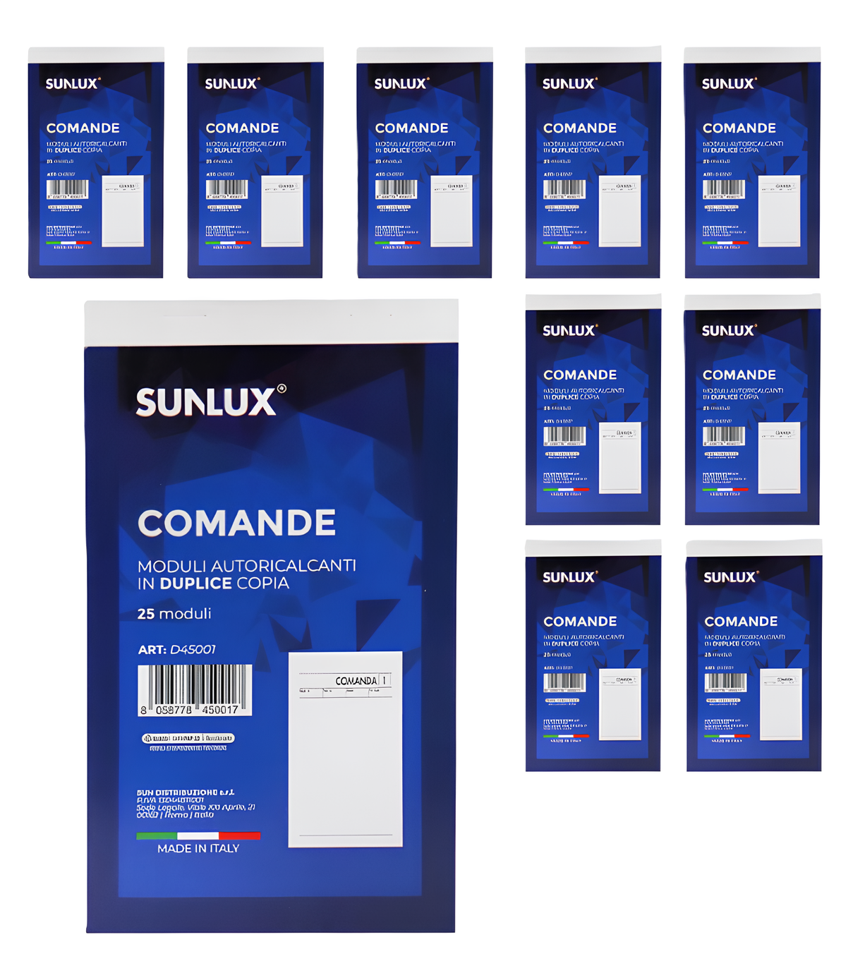 Blocco comande Sunlux 25 moduli in duplice copia