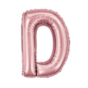Palloncino lettera d oro rosa metal 35cm