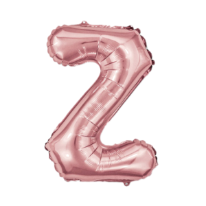 Palloncino lettera z oro rosa metal 35cm