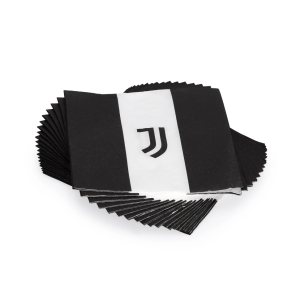 Tovaglioli in carta juventus, confezione da 20 pezzi, decorazione festa a tema juventus