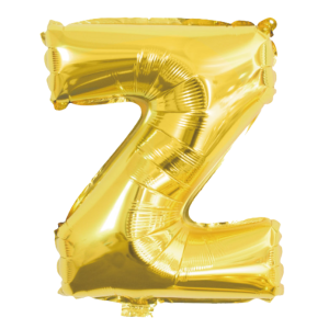 Palloncino lettera z oro metal 70cm