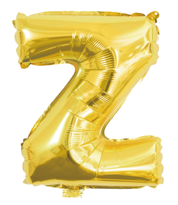 Palloncino lettera Z oro metal 70cm