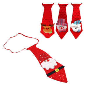 Cravatta natalizia – fantasie assortite 26x9 cm – confezione da 12 pezzi – accessorio natale divertente per feste e eventi