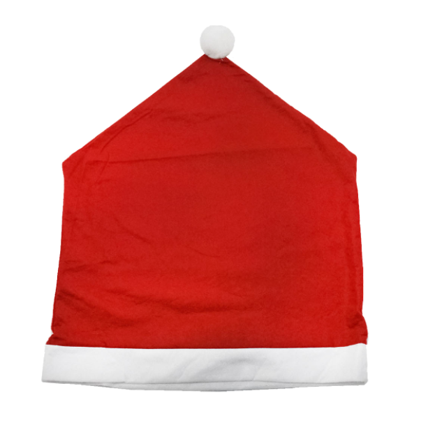 ufeffCopri Schienale Natalizio a Forma di Cappello Babbo Natale u2013 6 Pezzi 50x55 cm