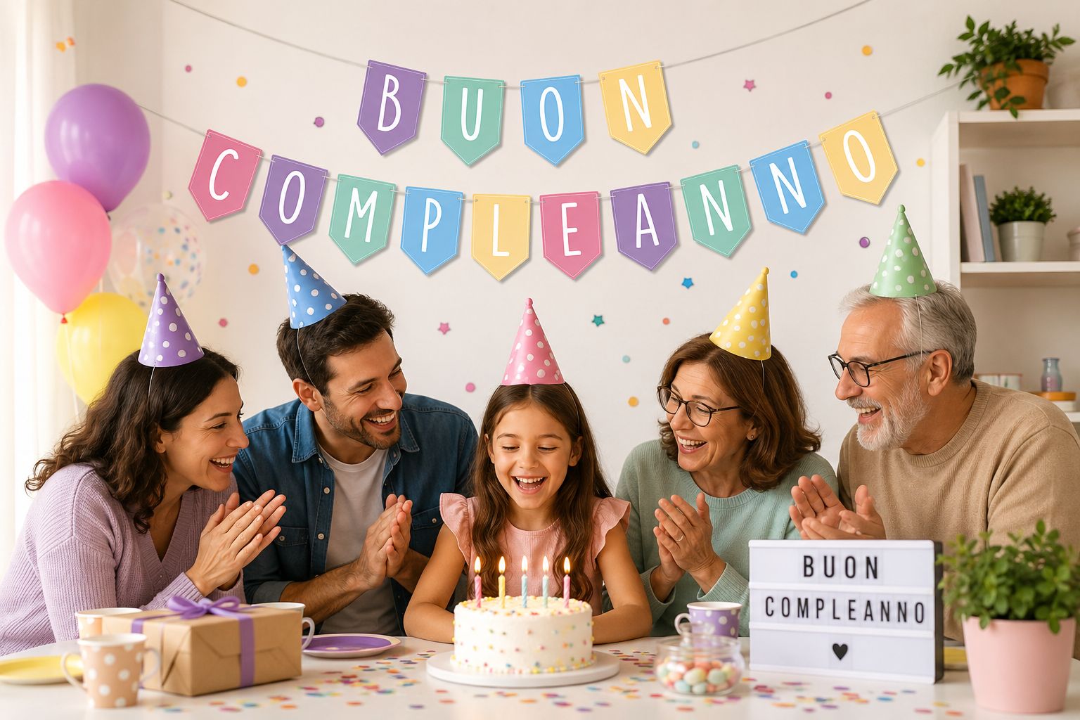 Festone Buon Compleanno Multicolore 3 m x 20 cm u2013 Decorazione in Carta per Feste, Compleanni e Party a Tema, Allegra e Facile da Appendere-03 Festone Buon Compleanno Multicolore 3 m x 20 cm u2013 Decorazione in Carta per Feste, Compleanni e Party a Tema, Allegra e Facile da Appendere