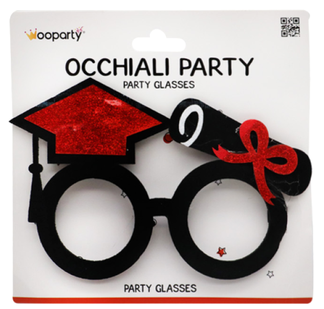 occhiali-party-laurea-16-cm-occhiali-divertenti-con-cappello-e-fiocco-rosso-accessorio-glitterato-per-festa-di-laurea-foto-e-photobooth-04 Occhiali Party Laurea 16 cm u2013 Occhiali Divertenti con Cappello e Fiocco Rosso, Accessorio Glitterato per Festa di Laurea, Foto e Photobooth