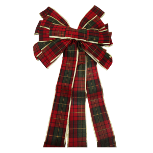 Fiocco di natale tartan 135x43cm