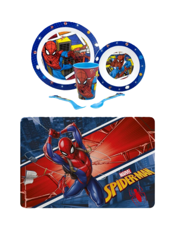 Set pranzo Spiderman 6pz