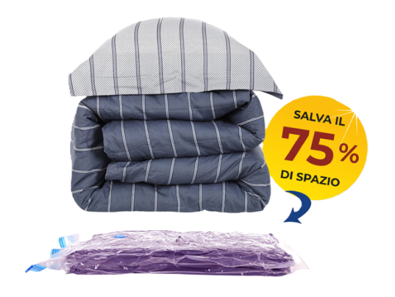Busta salvaspazio trasp. lavanda 50x60cm