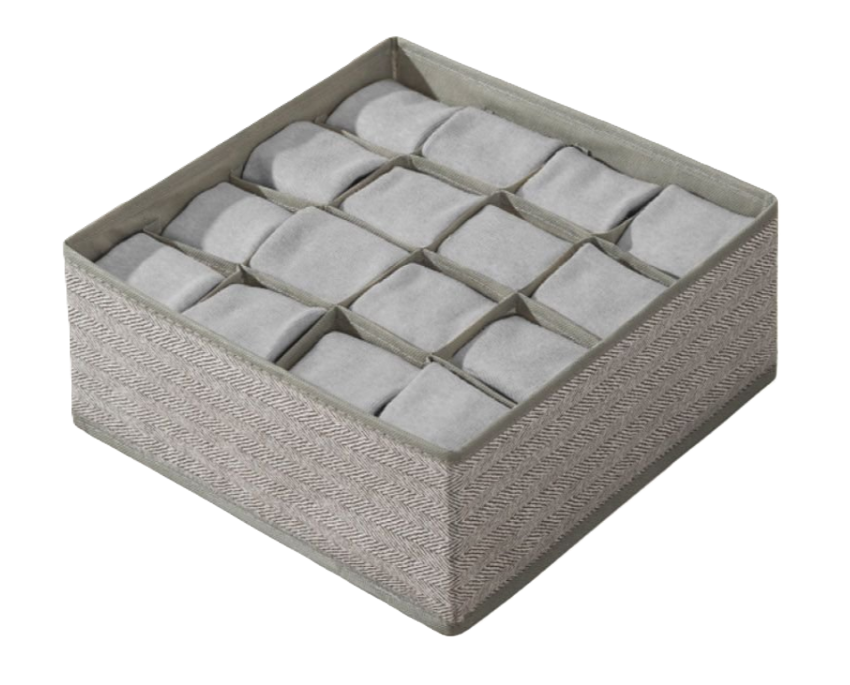 Organizer Cassetto Portatutto per Intimo con 16 Scomparti