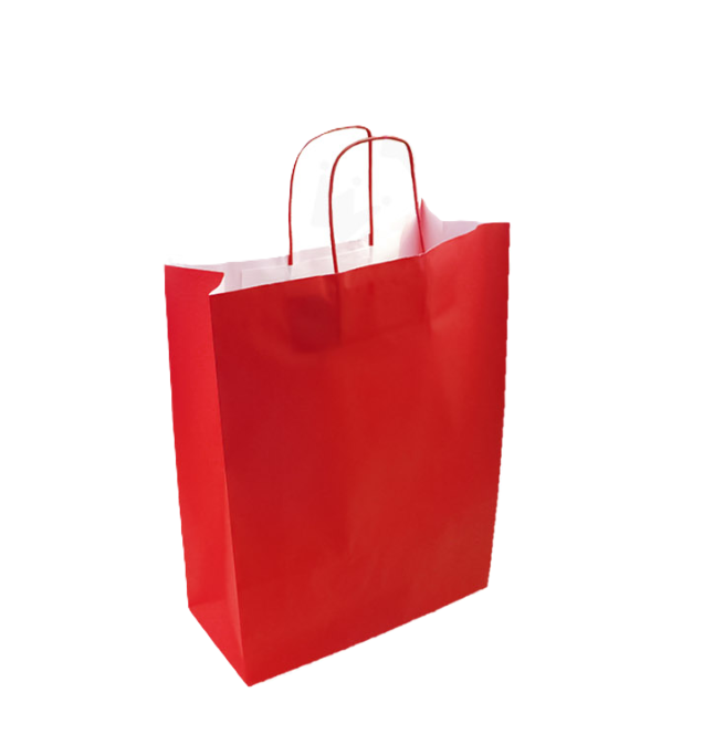 Busta regalo in carta rossa 25pz. 14x21x8.5cm