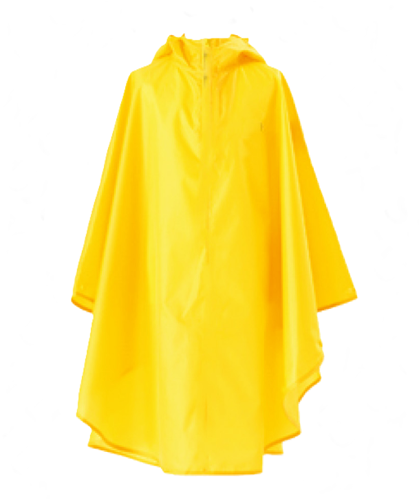 Poncho antipioggia bambini 3pz 90x115cm in pvc