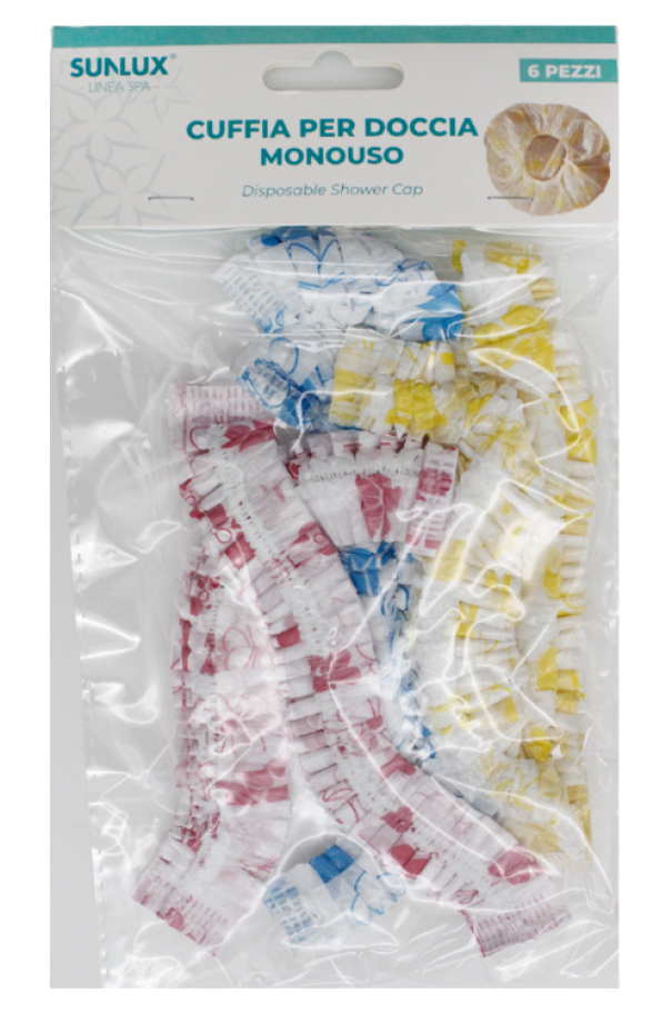Cuffie doccia fantasia 12pz 29cm