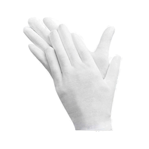 Guanti in cotone bianco taglia m confezione da 12 paia