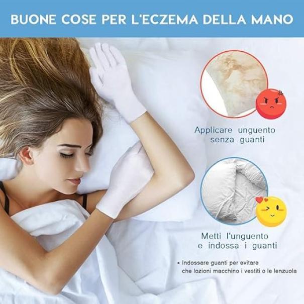 Guanti in cotone bianco taglia M confezione da 12 paia
