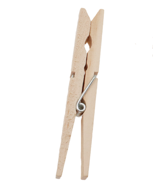Mollette in legno 12 pz