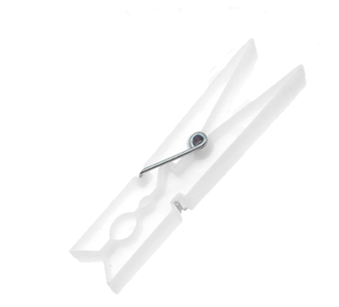 Mollette per bucato bianche 20pz