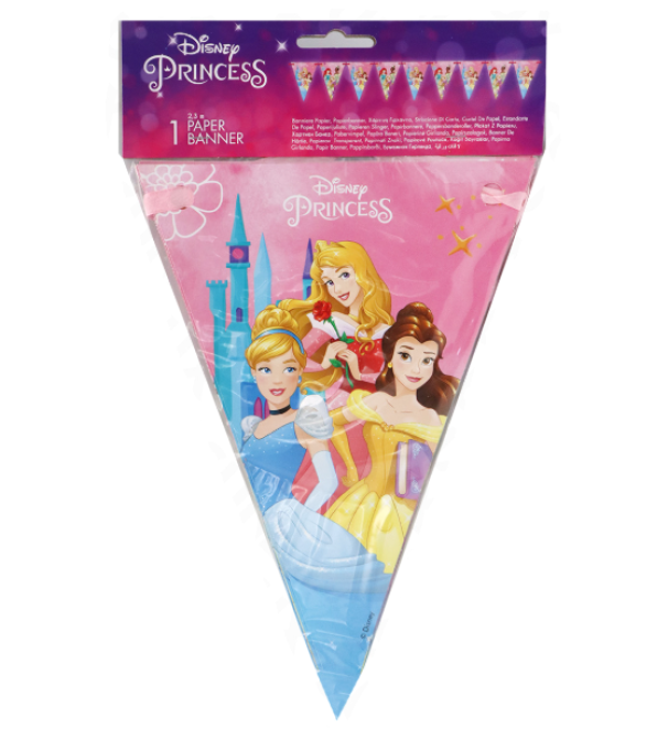 Festone Bandierine Princess 2,3mt