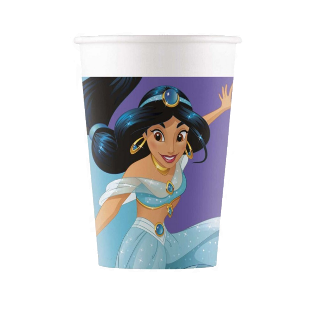 Bicchieri in carta Princess da 8 pezzi