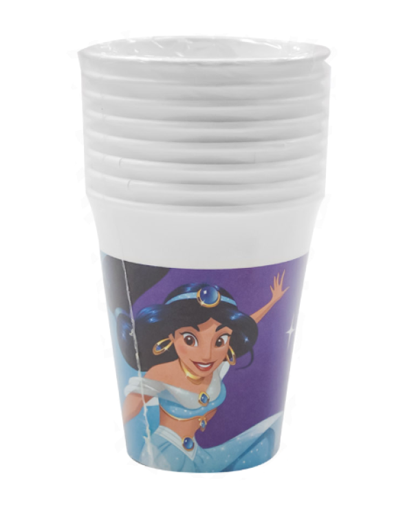 Bicchieri in carta Princess da 8 pezzi