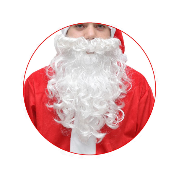 Barba da Babbo Natale con elastico 20gr