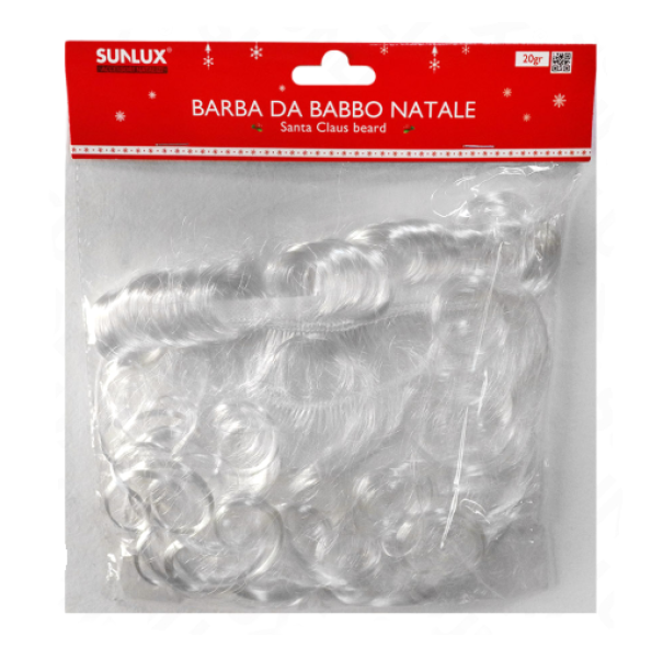Barba da Babbo Natale con elastico 20gr