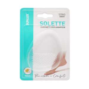 Cuscinetti per avampiede in gel di silicone morbido trasparente 4 pezzi/2 paia