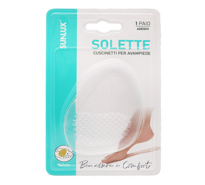 Cuscinetti per avampiede in gel di silicone morbido trasparente 4 pezzi/2 paia