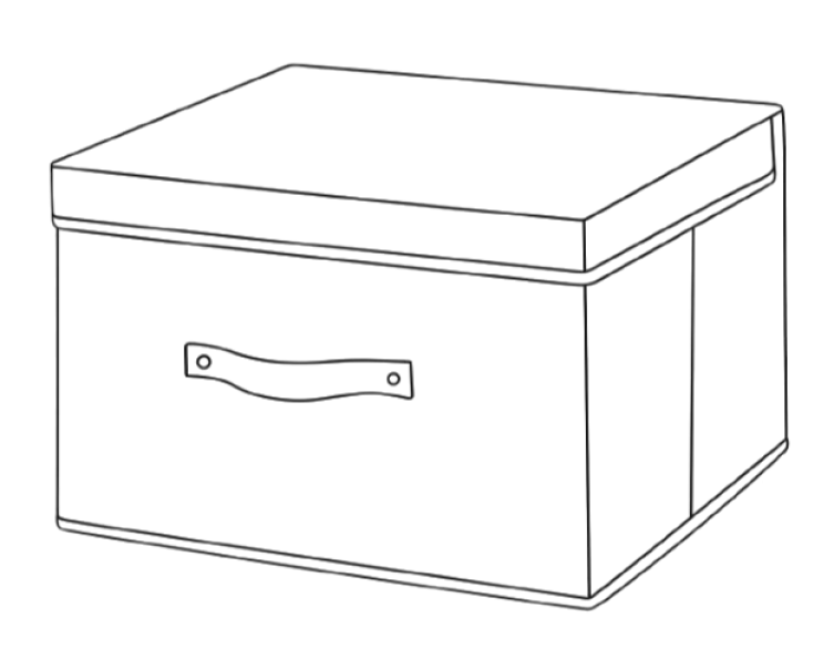 Box portatutto 30x28x15cm c/maniglia