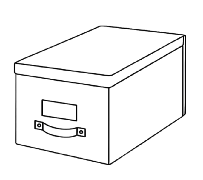 Box portatutto 18x33x15cm c/maniglia